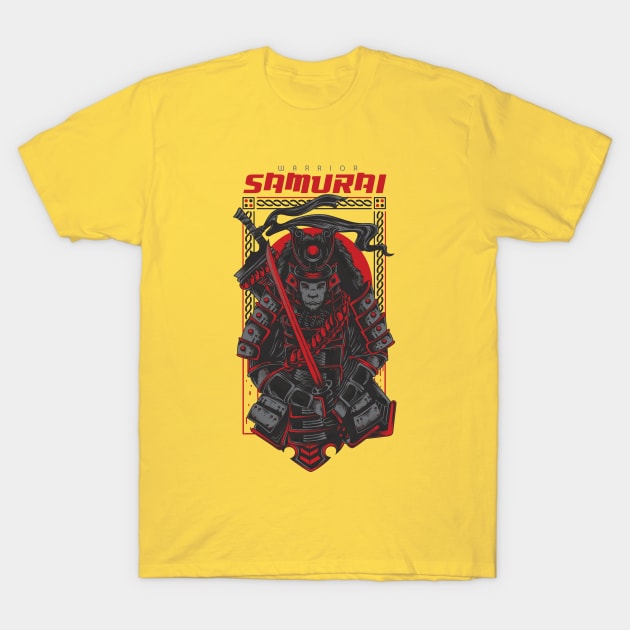 Warrior Samurai T-Shirt by Mako Design 